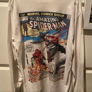 Marvel Spiderman Long sleeve white t-shirt